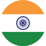 Indian flag in circle -export service